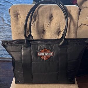 PUFFY NYLON TOTE BAG